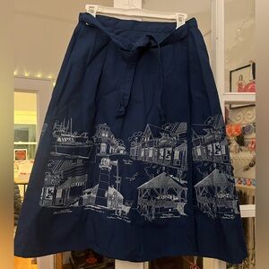 Vintage Cape Cod Chatham Massachusetts wrap skirt, Joan and Bruce E. Hart
